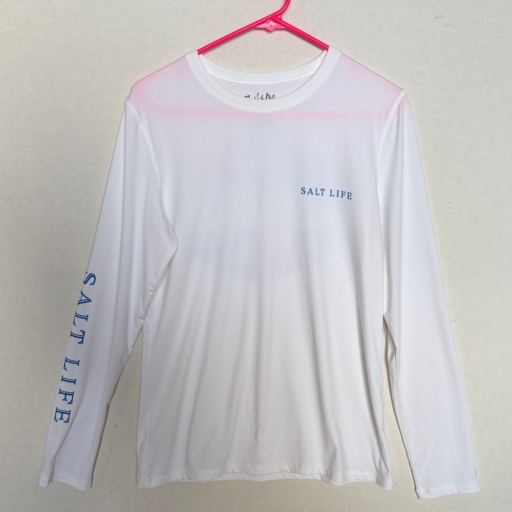 Salt Life White and Blue Long Sleeve Tee